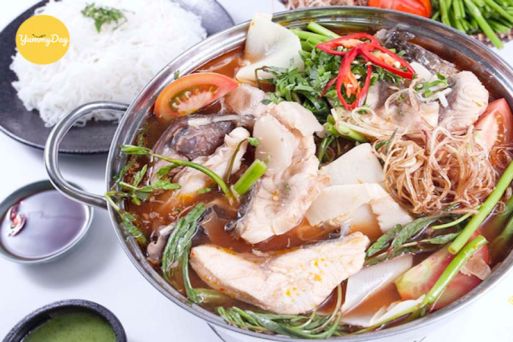 Catfish Hotpot from Serepok River (Lau ca lang)