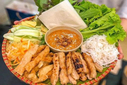 Nem Nuong Ninh Hoa (Ninh Hoa Grilled Pork Rolls)