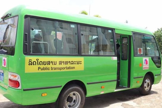 Laos uses Green Bus to Boost Public Transport in Four Provinces
